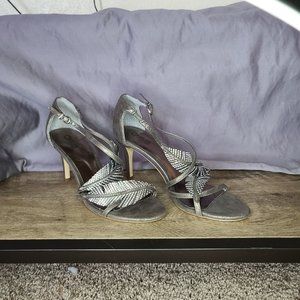 silver circus heels